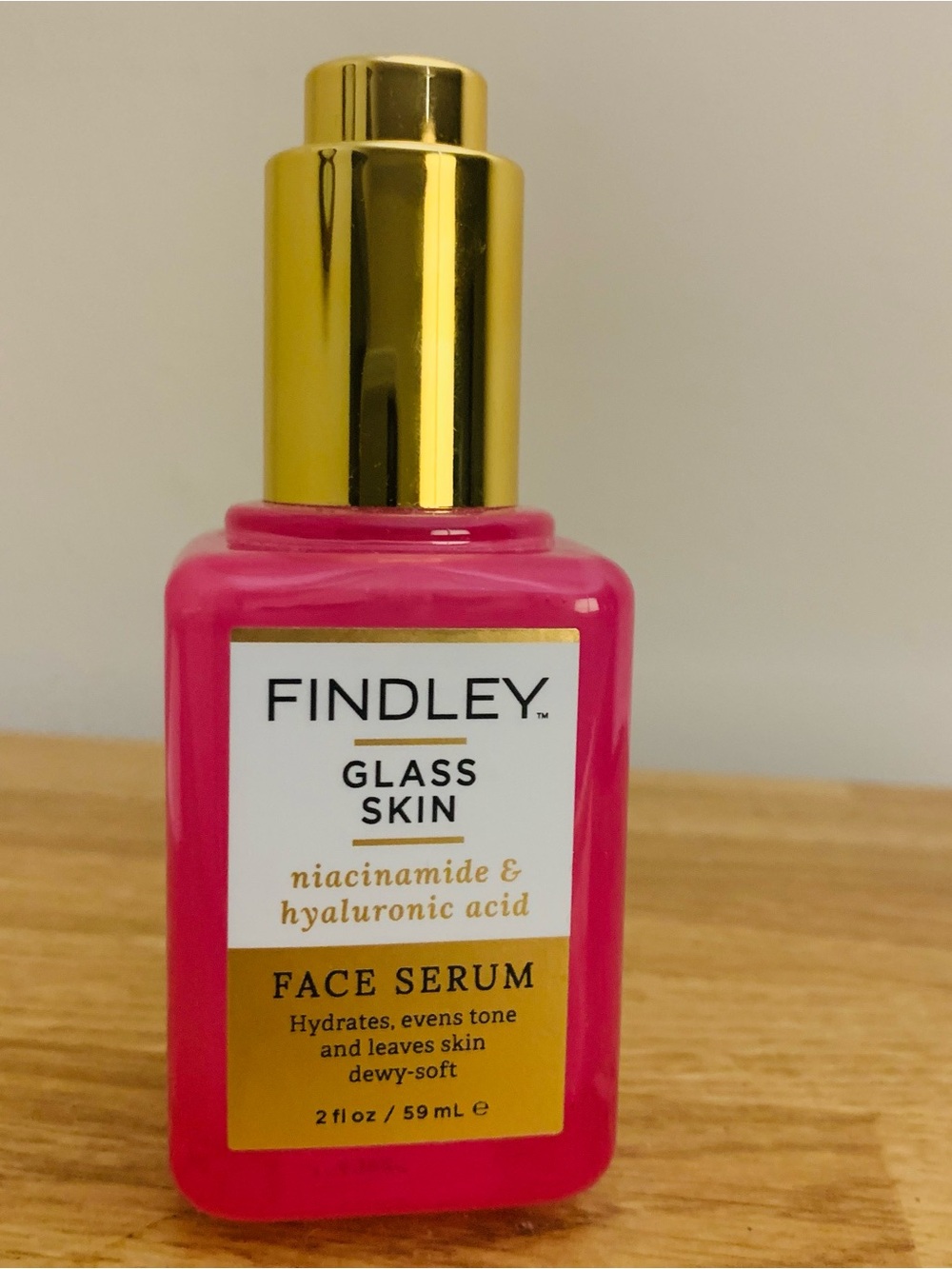 Findley Glass Skin Niacinamide & Hyaluronic Acid Face Serum 2 oz